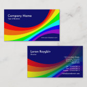 Spectrumkromme II - Donkerblauw 00066 Visitekaartje (Voorkant / Achterkant)