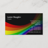 Spectrumkromme II - zwart Visitekaartje (Achterkant)