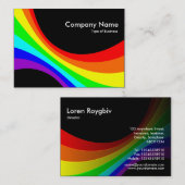 Spectrumkromme - zwart visitekaartje (Voorkant / Achterkant)
