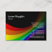 Spectrumkromme - zwart visitekaartje (Achterkant)