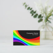 Spectrumkromme - zwart visitekaartje (Staand voorkant)