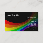 Spectrumkromme - zwart visitekaartje (Achterkant)