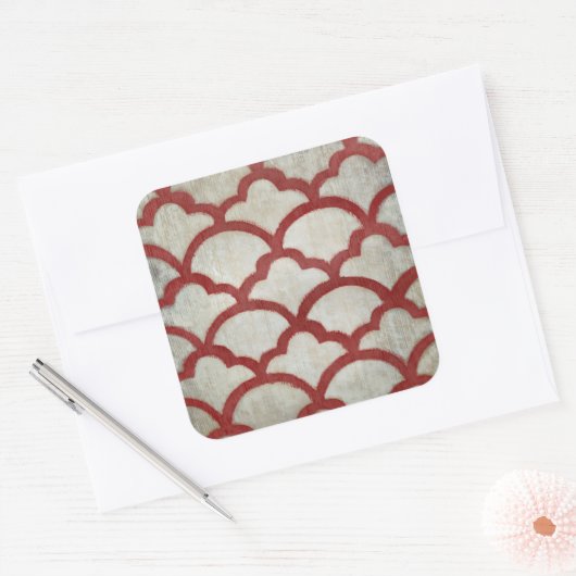 Spectrumsymbool VII Vierkante Sticker (Envelop)