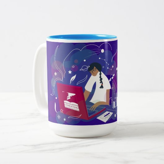 Speculatieve literatuurstichting 2018 Illo Two-to Tweekleurige Koffiemok (Voorkant links)