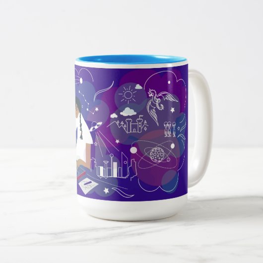 Speculatieve literatuurstichting 2018 Illo Two-to Tweekleurige Koffiemok (Voorkant rechts)