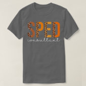 Sped Consultant leopard Squad Cute Fall Autumn Tha T-shirt (Design voorkant)