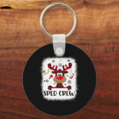 Sped Crew Buffalo Pset Reindeer Santa Hat Sleutelhanger (Voorkant)