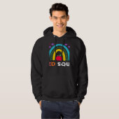 Sped Crew Rainbow Special Education Teacher Back T Hoodie (Voorkant volledig)