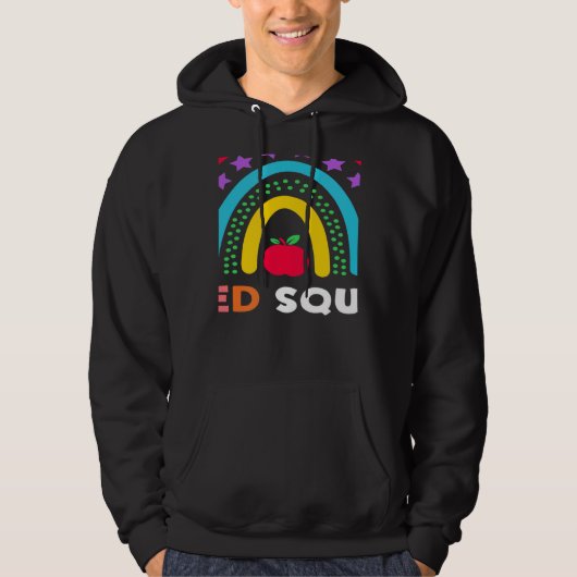 Sped Crew Rainbow Special Education Teacher Back T Hoodie (Voorkant)