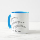 SPED Director Gift Mug with Custom Name Mok (Voorkant links)
