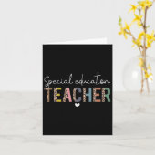Sped Ed Special Education Teacher Sped Leopard Boh Kaart (Gele Bloem)