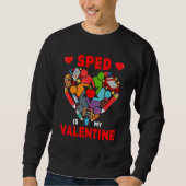 SPED Is My Valentine SPED Tools Cute Heart Shape T Trui (Voorkant)