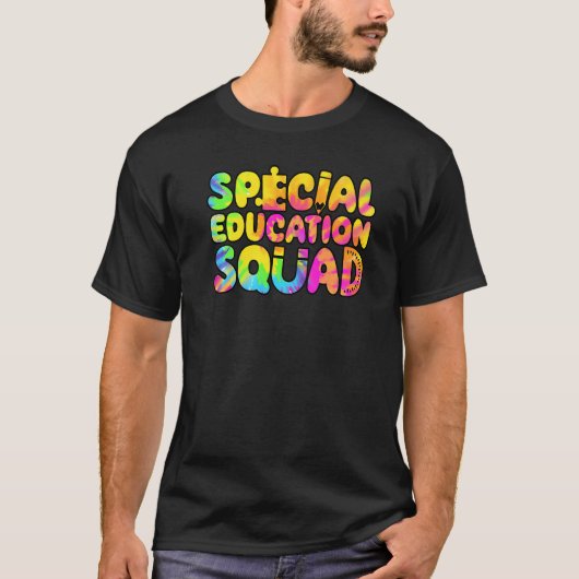 SPED Leraar Speciaal Onderwijsplein Vrouwen Tie Dy T-shirt (Voorkant)