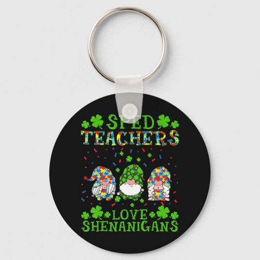 SPED-leraren houden van shenanigans Autisme Sleutelhanger (Voorkant)