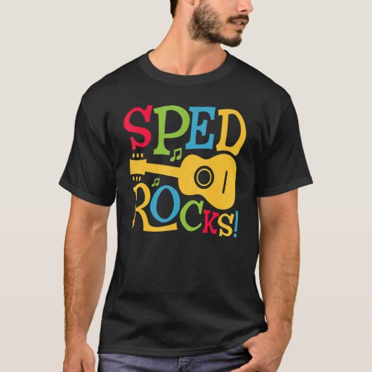 SPED Rocks Special Education Teacher Speducator Wo T-shirt (Voorkant)