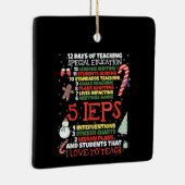 SPED School T-shirt Funny Special Education Teache Keramisch Ornament (Rechts)