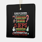 SPED School T-shirt Funny Special Education Teache Keramisch Ornament (Links)