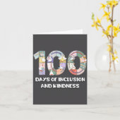 SPED Silly Autism 100 Days School Teacher Goose In Kaart (Gele Bloem)