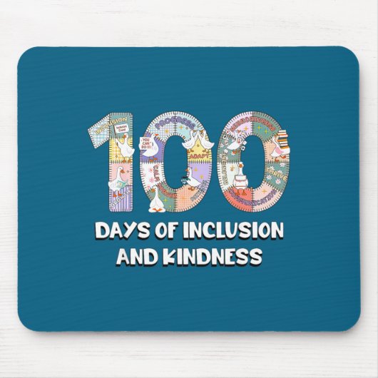 SPED Silly Autism 100 Days School Teacher Goose In Muismat (Voorkant)