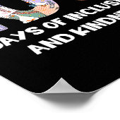 SPED Silly Autism 100 Days School Teacher Goose In Poster (Hoek)