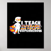 Sped Special Education I Teach Geweldige Superheld Poster (Voorkant)