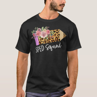 Sped Squad Back to School Leopard T-shirt