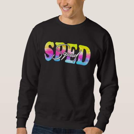 Sped Squad Speciaal Onderwijs Leraar Student Terug Trui (Voorkant)