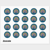 Sped Squad Special Ed Rainbow Teacher Terug naar Ronde Sticker (Vel)