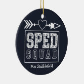 SPED Squad Special Education Teacher Personeelslid Keramisch Ornament (Rechts)