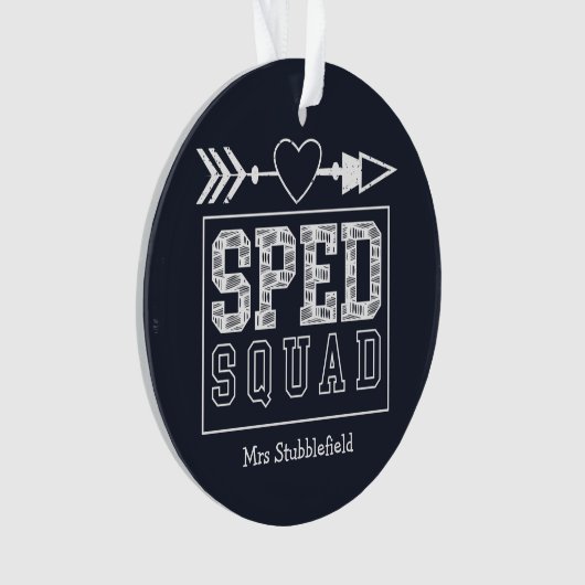 SPED Squad Special Education Teacher Personeelslid Ornament (voorkant)