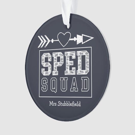 SPED Squad Special Education Teacher Personeelslid Ornament (voorkant)
