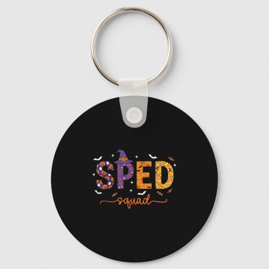 Sped Squad Team Special Education Teacher Hallowee Sleutelhanger (Voorkant)