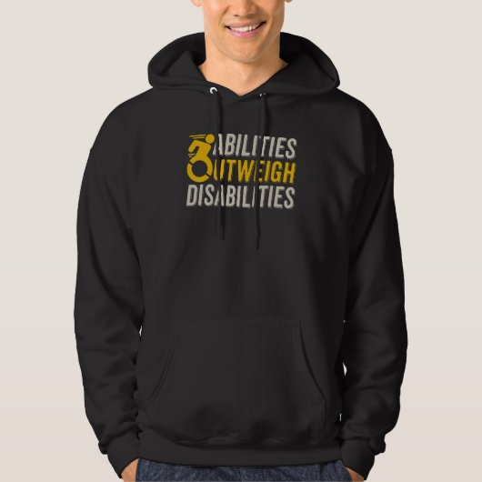 SPED Teacher Abilities Outweigh Disabilities Motiv Hoodie (Voorkant)