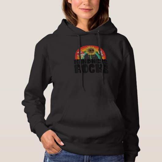 Sped Teacher Anti Bullying Hippie Rainbow Kindness Hoodie (Voorkant)