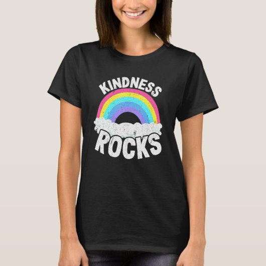 Sped Teacher Anti Bullying Hippie Rainbow Kindness T-shirt (Voorkant)