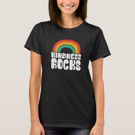 Sped Teacher Anti Bullying Hippie Rainbow Kindness T-shirt (Voorkant)