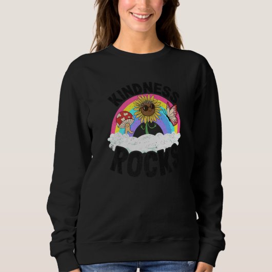 Sped Teacher Anti Bullying Hippie Rainbow Kindness Trui (Voorkant)