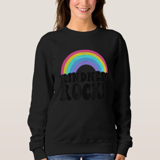 Sped Teacher Anti Bullying Hippie Rainbow Kindness Trui (Voorkant)