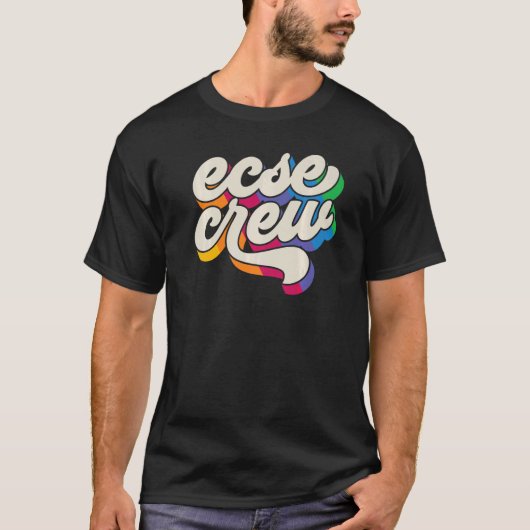 SPED Teacher ECSE Crew Early Childhood Special Edu T-shirt (Voorkant)