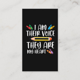 Sped Teacher Special Education Kinderen Terug naar Visitekaartje