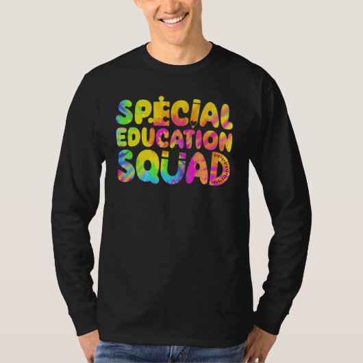 SPED Teacher Special Education Squad Women Tie Dye T-shirt (Voorkant)