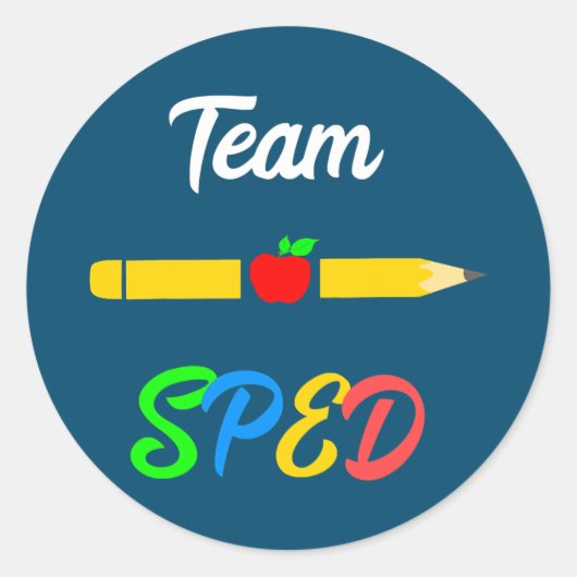 SPED Teacher Team Appreciation Day Special Ronde Sticker (Voorkant)
