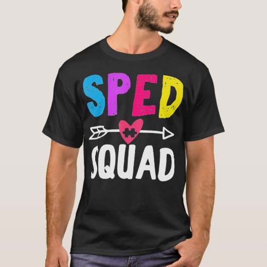 SPED Team Squad Special Education  T-shirt (Voorkant)
