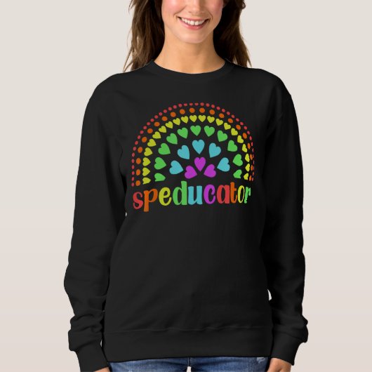 Spederspopper Rainbow Heart Trui (Voorkant)