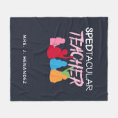 Spedtaculaire leraar Speciaal Onderwijs Gepersonal Fleece Deken (Voorkant (Horizontaal))