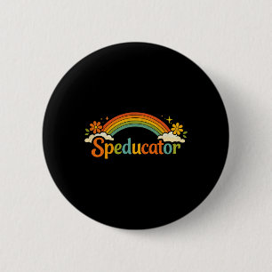 Speducator citaat grappig speciaal onderwijs docen ronde button 5,7 cm