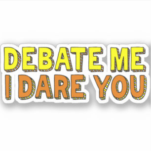 Speech and Debate Team Funny Retro Text Custom Sticker