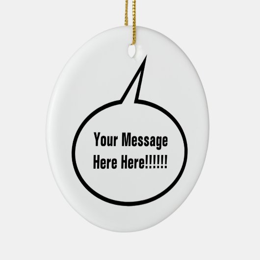 Speech-ballon Keramisch Ornament (Rechts)