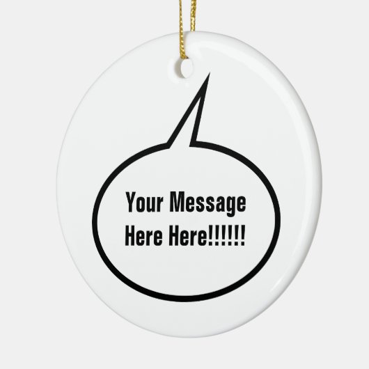 Speech-ballon Keramisch Ornament (Links)