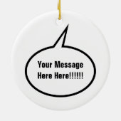 Speech-ballon Keramisch Ornament (Achterkant)